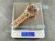 ARF Super Clone Gain Weight Rolex Day-Date Rose Gold Chocolate Baguette Face Watch (7)_th.jpg